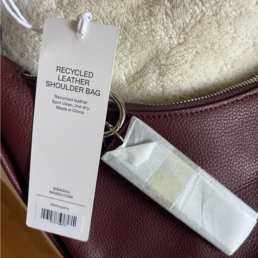 BAGGU Recyled Leather Shoulder Bag - Brand New - Picture 3 of 7